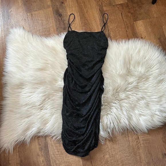 PRINCESS POLLY Reeva Mini Dress Black - Picture 7 of 8